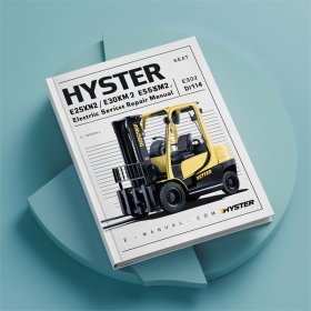 HYSTER E25XM2, E30XM2, E35XM2, E40XMS2 Elektro-Gabelstapler Service-Reparaturhandbuch (D114)