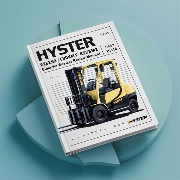 HYSTER E25XM2, E30XM2, E35XM2, E40XMS2 Elektro-Gabelstapler Service-Reparaturhandbuch (D114)
