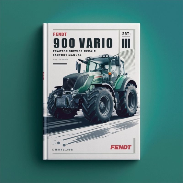 Fendt 900 Vario COM III Traktor Werkstatt Handbuch