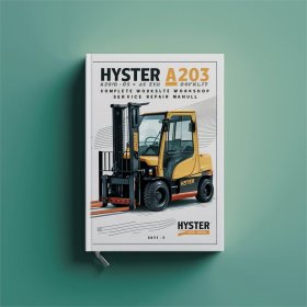 Hyster A203 (A20XL, A25XL, A30XL) Gabelstapler Werkstatt-Handbuch