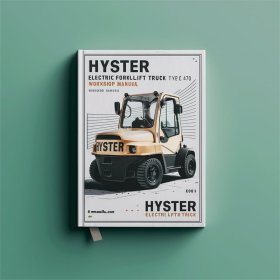 Hyster Elektro-Gabelstapler Typ C470: Werkstatt-Handbuch N25XMDR3, N30XMR3, N40XMR3