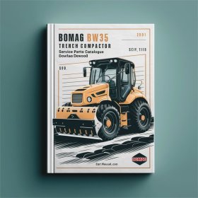 Bomag BW35 Trench compactor Service Parts Catalogue Manual SN101012000121-101012001000