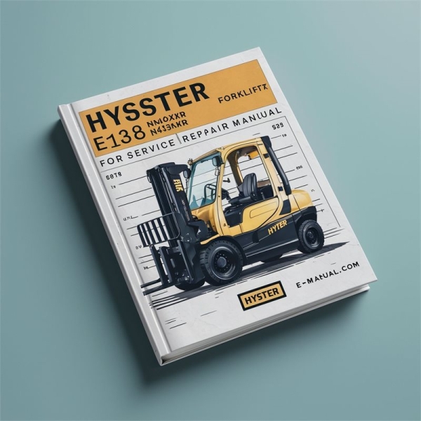 Hyster E138 Stapler Service- und Reparaturhandbuch