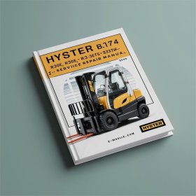 Hyster B174 (R30E, R30EA, R30EF, R30ES, R30F, R30FA, R30FF) Gabelstapler-Wartungs- und Reparaturhandbuch