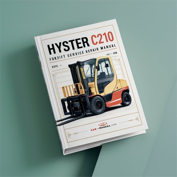 Hyster C210 (N30XMH2) Gabelstapler - Service- und Reparaturhandbuch