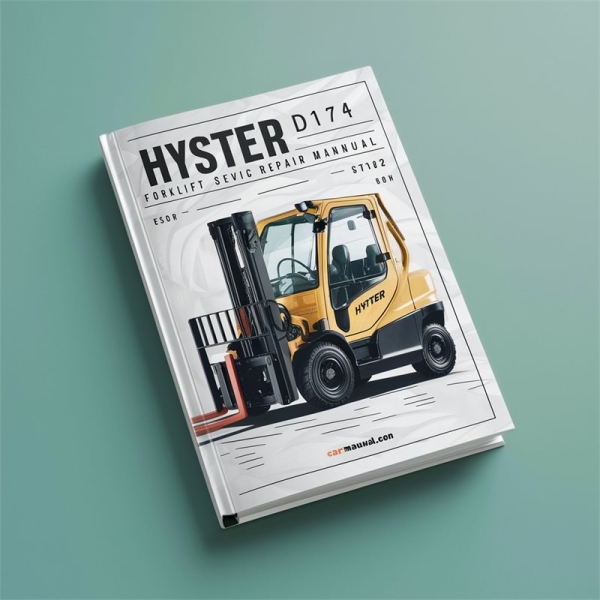 Hyster D174 (R30XMS2) Gabelstapler Service- und Reparaturhandbuch