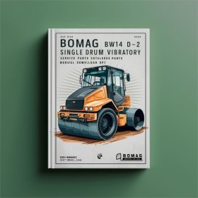 Bomag BW142 D-2 Single drum vibratory rollers Service Parts Catalogue Manual SN101510120101-101510120133