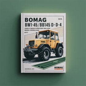 Bomag BW145 D-40/BW145 D-4 Single drum vibratory rollers Service Parts Catalogue Manual SN901581621001-901581629999
