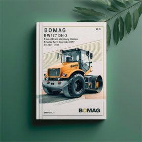 Bomag BW177 DH-3 Single drum vibratory rollers Service Parts Catalogue Manual SN101580140101-101580141036