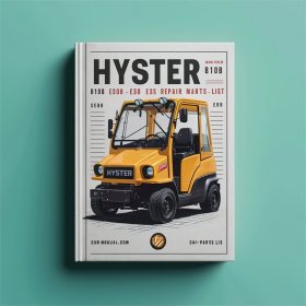 Reparaturhandbuch und Ersatzteilliste für Hyster B108 E30b E40b E50b E60bs