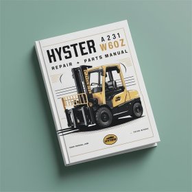 Reparatur- und Ersatzteilhandbuch für Gabelstapler Hyster A231 W60Z