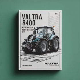 Valtra 8400 Traktor WSM Servicehandbuch
