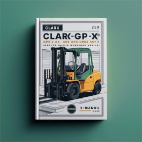 Reparaturhandbuch für Gabelstapler Clark GPX 35, 40 und 50E