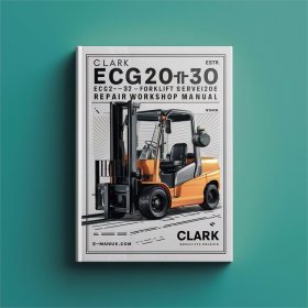 Reparaturhandbuch für Gabelstapler Clark EPG20-30, ECG20-32, ECG20-30X