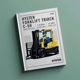 Ersatzteilliste für Hyster Gabelstapler C098 Serie: E3.50XL (E70XL3), E4.00XL (E80XL3), E5.00XL (E100XL3), E5.00XL (E100XL3S), E5.50XL (E120XL3)