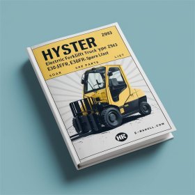 Ersatzteilliste für Hyster Elektro-Gabelstapler Typ Z943: E30FR, E30FR-24, E35FR, E40FR, E45FR, E50FR