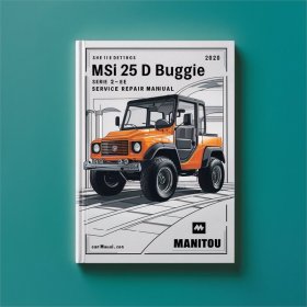 Manitou MSI 25 D Buggie Serie 2-E2 Servicehandbuch