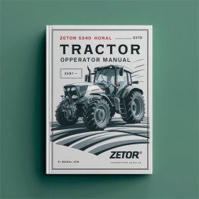 Zetor 5340 Horal Traktor Bedienungsanleitung