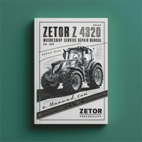 Zetor Z 4320 Traktor Werkstatt Reparaturhandbuch