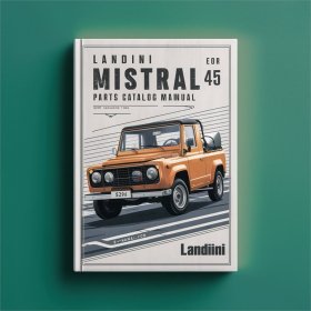 Landini Mistral 45 Teilekatalog Bedienungsanleitung