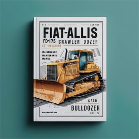FiatAllis FD175 Raupenbulldozer Handbuch-Set