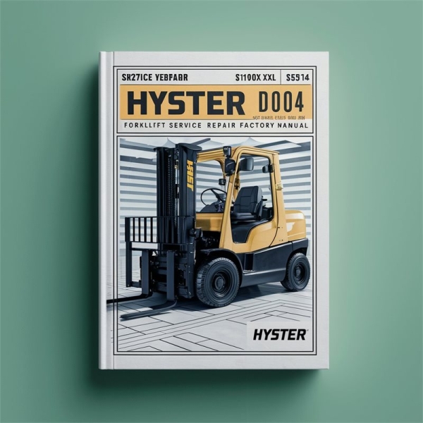 Hyster D004 Stapler - Werkstatthandbuch
