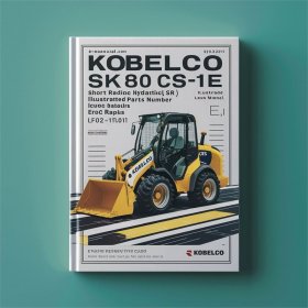 Kobelco SK80CS-1E (SR) Kompakt-Hydraulikbagger Ersatzteilkatalog
