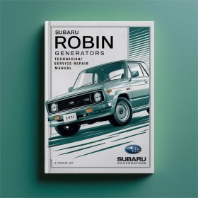 Subaru Robin Generatoren Techniker-/Service-Handbuch