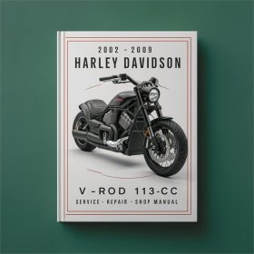 Harley Davidson VRSCA V-Rod 1131cc Werkstatt-Handbuch (2002-2009)