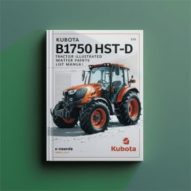 Kubota B1750HST-D Traktor - Ersatzteilkatalog