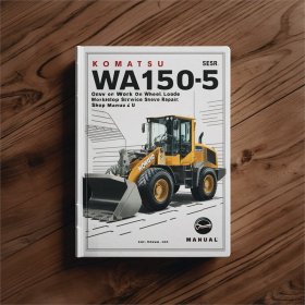 Komatsu WA150-5 WA150 WA 150 Workshop Service Repair Shop Fix Manual-OWN OR WORK ON Wheel Loader THEN THIS IS THE Shop Manual 4 U