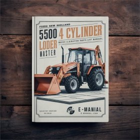 Ford New Holland 5500 4-Zylinder Traktorlader Baggerlader Teileliste Handbuch PDF Download