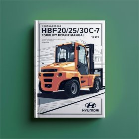 Hyundai HBF20/25/30C-7 Gabelstapler Service- und Reparaturhandbuch