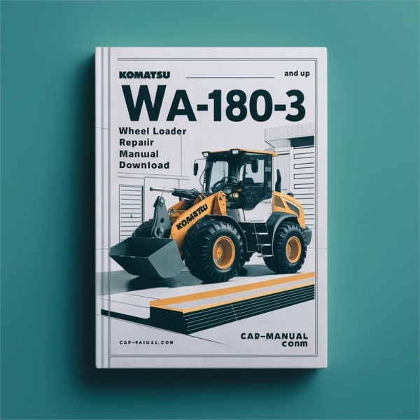 Komatsu WA180-3 Wheel Loader Service Repair Manual -50001 and up