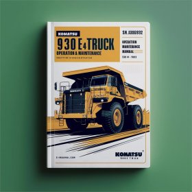 Komatsu 930E-4 Muldenkipper Betrieb & Wartungshandbuch (SN: A30601-A30692)