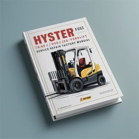 Hyster F003 (H40J H50J H60JS) Gabelstapler Service- und Reparaturanleitung