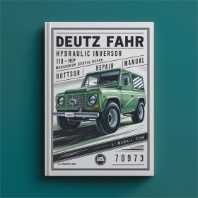 Deutz Fahr Hydraulik-Wendegetriebe 110-130 PS Werkstatt-Service-Handbuch