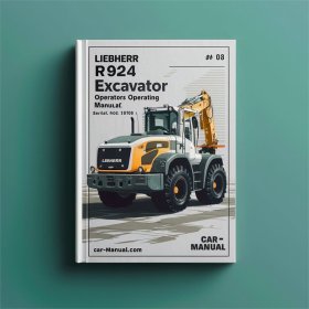LIEBHERR R924 Excavator OperatorS Operating Manual (Serial no. from: 31 010) #3