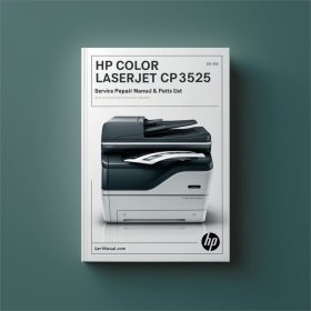 HP Color Laserjet CP3525 Service Repair Manual & Parts List