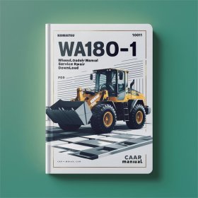 Komatsu WA180-1 Wheel Loader Service Repair Manual (SN: 10001 and up)