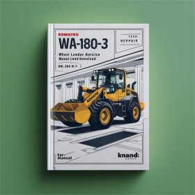 Komatsu WA180-3 (EU-SPEC.) Wheel Loader Service Repair Manual (SN: 53001 and up)