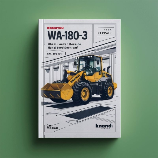 Komatsu WA180-3 (EU-SPEC.) Wheel Loader Service Repair Manual (SN: 53001 and up)