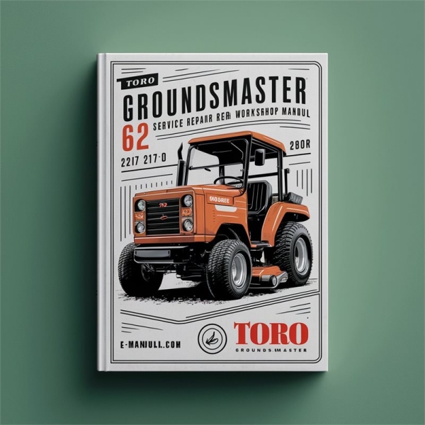 Toro Groundsmaster 62 220 217-D Mähwerkservice-Handbuch PDF