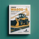 Komatsu WA600-6 Wheel Loaders Service Shop Manual(SN:60001 and up)