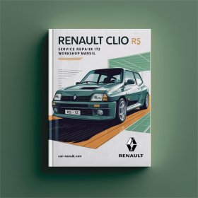 Renault Clio II RS 172 Service Repair Workshop Manual Pdf