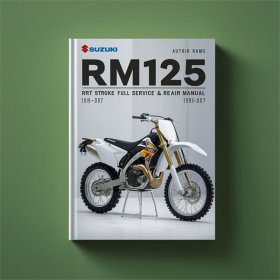 Suzuki RM125 DIRT BIKE 2 STROKE Full Service & Repair Manual 1996-2007