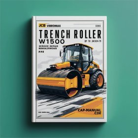 JCB Vibromax W1500 Trench Roller Service Repair Manual (UP to SN JKC42000799)