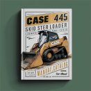 Case 445 Skid Steer Loader Illustrated Parts List Manual Catalog-PDF