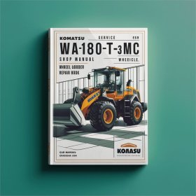 Komatsu Service WA180PT-3MC Shop Manual Wheel Loader Workshop Repair Book