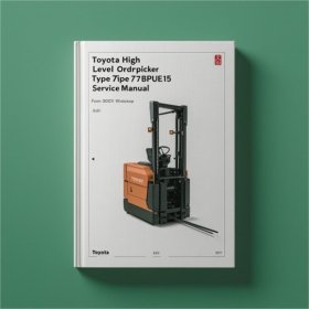 Toyota Hochhubwagen Typ 7BPUE15 - Werkstatt-Handbuch PDF Download